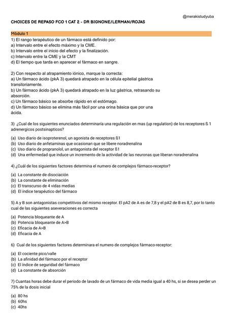 bignone farmacologia.